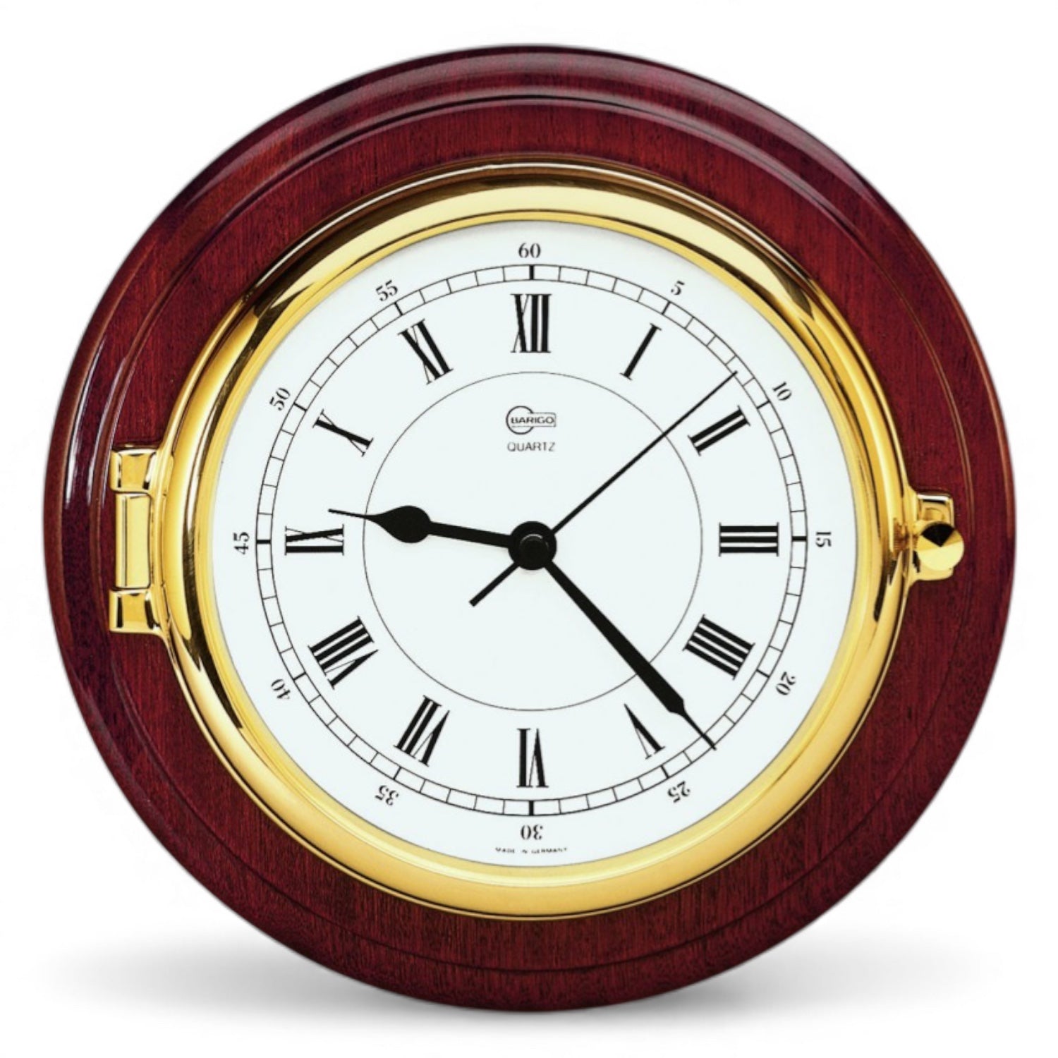 Barigo Captain Quartz scheepsklok messing detail