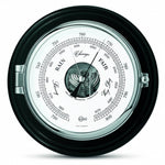 Barigo Captain barometer met thermometer Ø210 mm – mahonie messing uitvoering 1585CR
