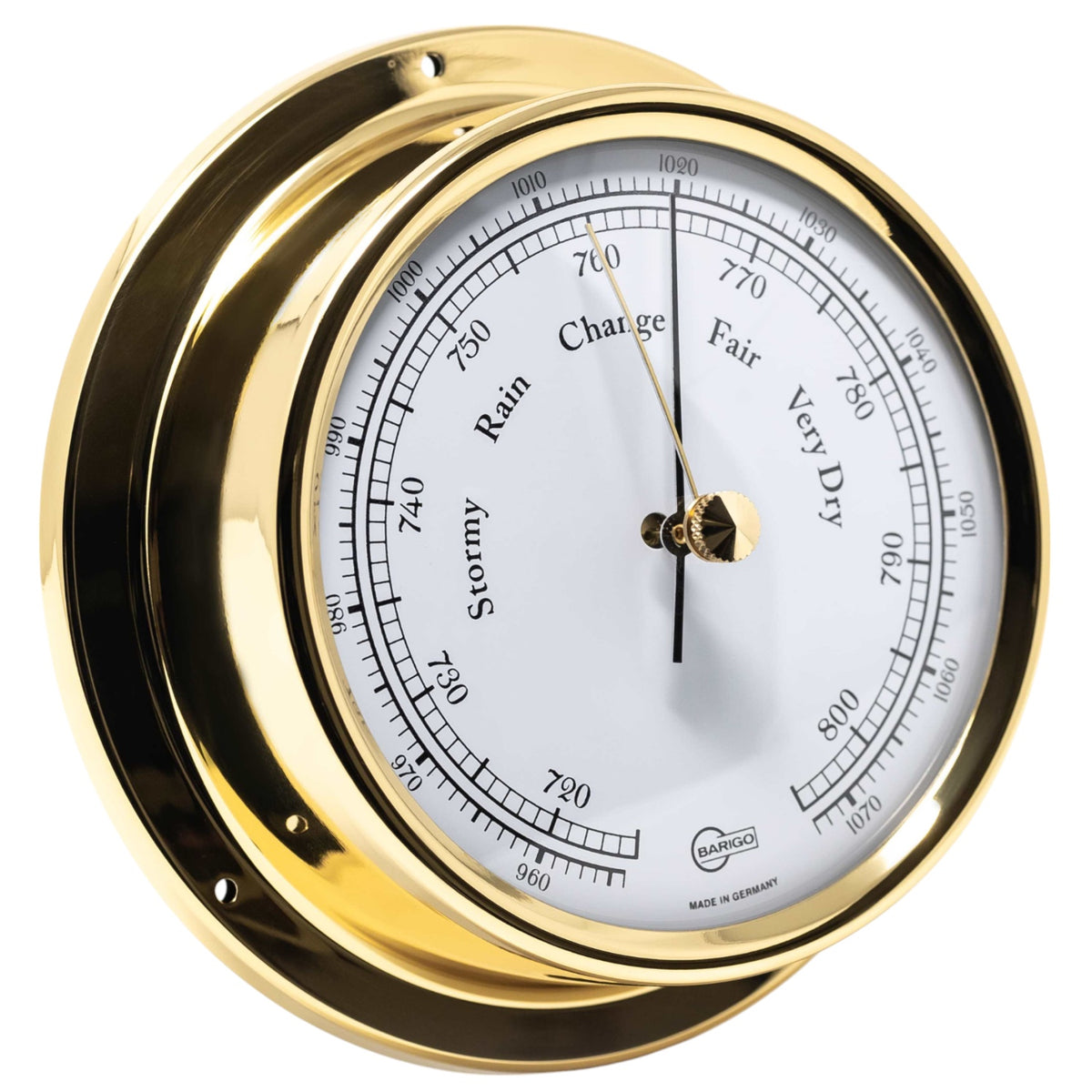 Barigo Regatta barometer 120 x 40 mm, messing, 184MS