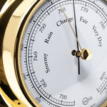 Barigo Regatta barometer 120 x 40 mm, messing, 184MS ingezoomd
