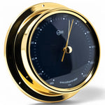 Barigo Regatta barometer 120 x 40 mm, messing met blauwe wijzerplaat, 184MS BL 
