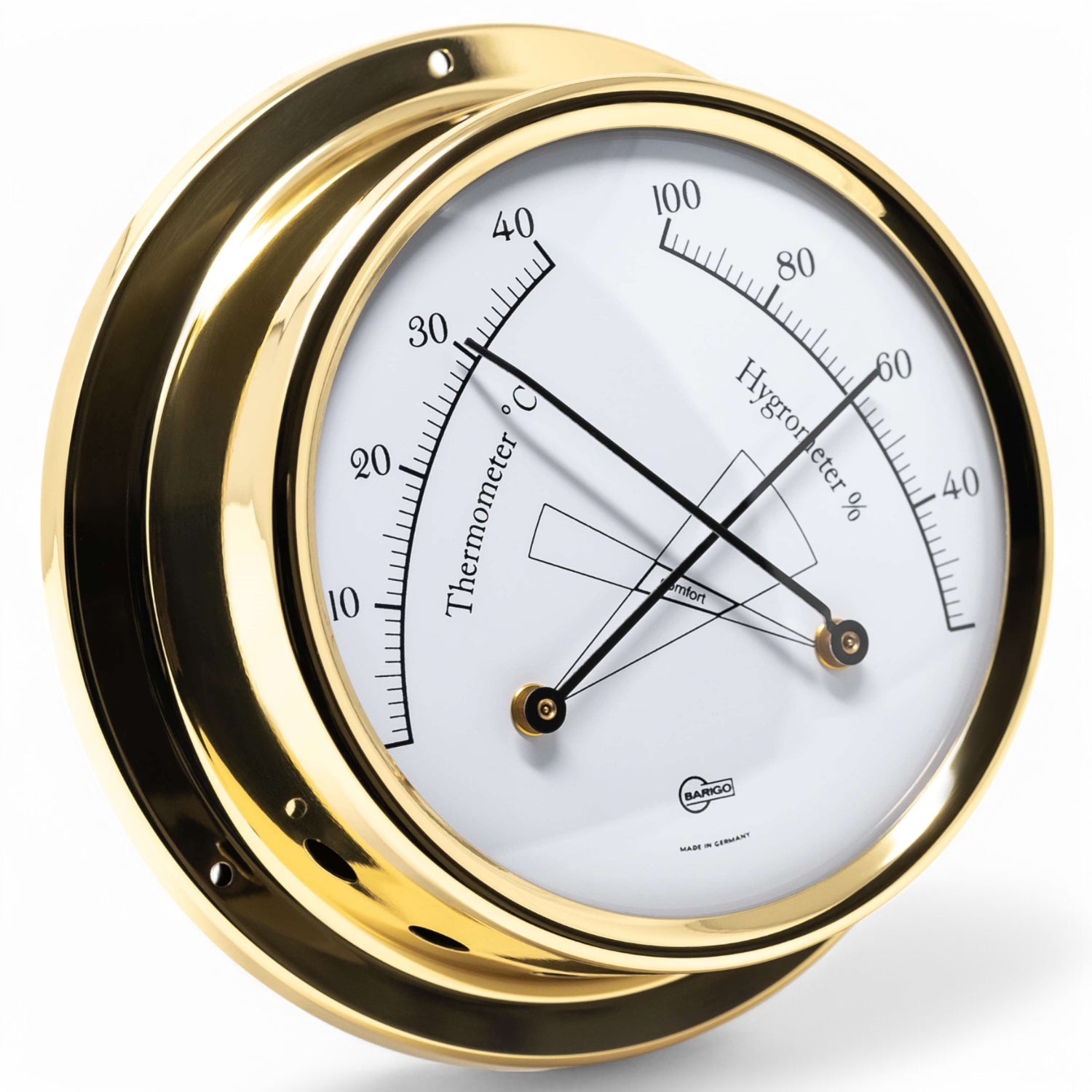 Barigo Regatta chroom comfortmeter 120 x 40 mm van gepolijst rvs met comfort zone 983MS