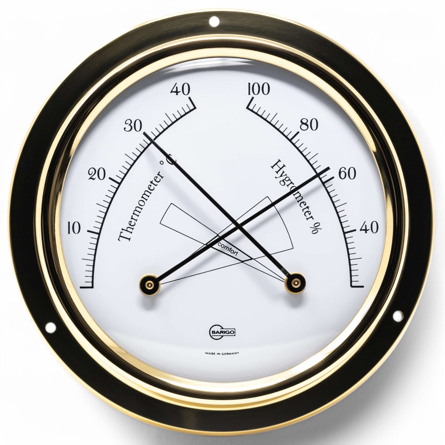 Barigo Regatta messing comfortmeter 120 x 40 mm met comfort zone 983MS