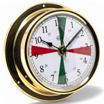 Barigo Regatta quartz scheepsklok messing met radio stiltes