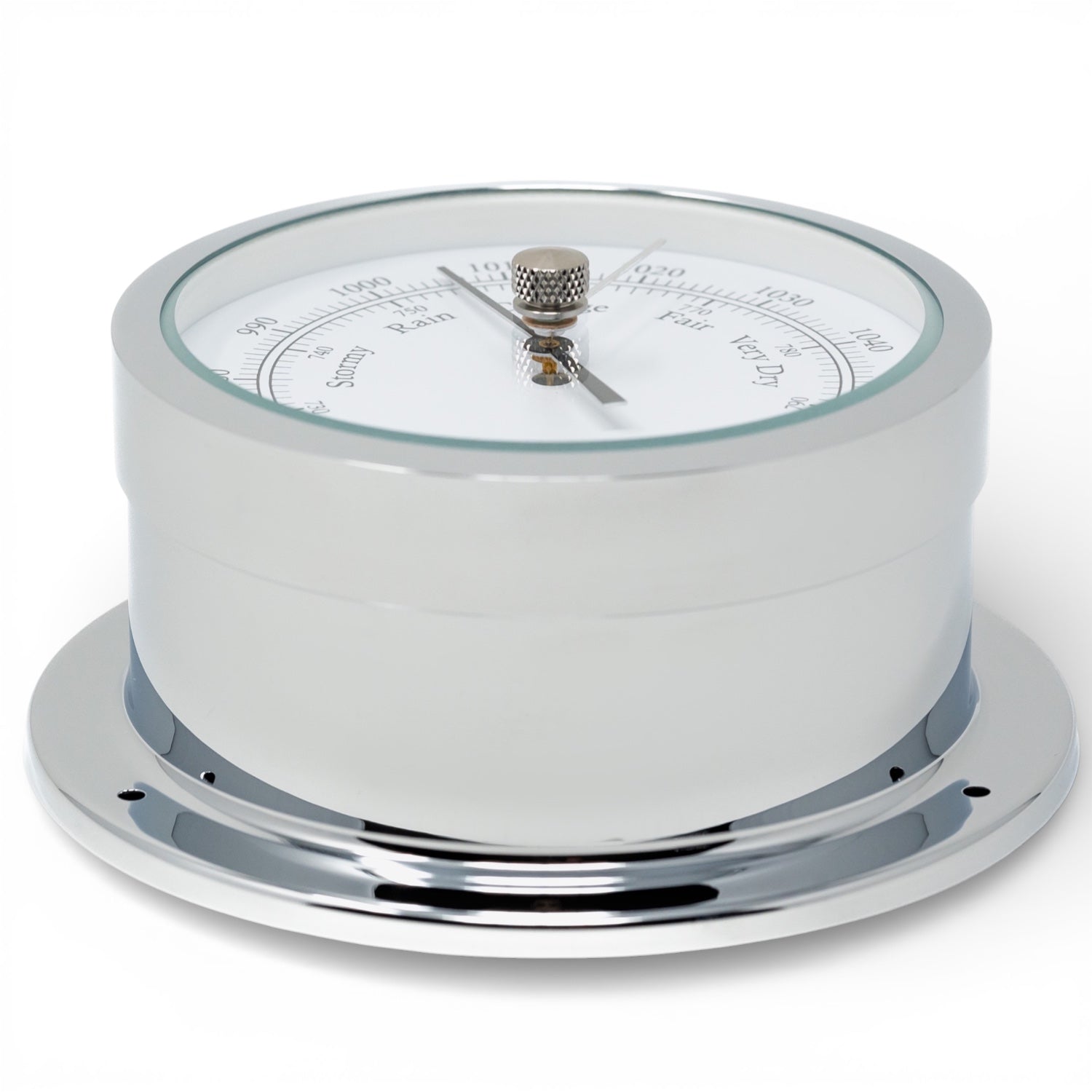 Barigo Star barometer 110 mm – klassiek en nauwkeurig, 1185CR liggend beeld van zijaanzicht