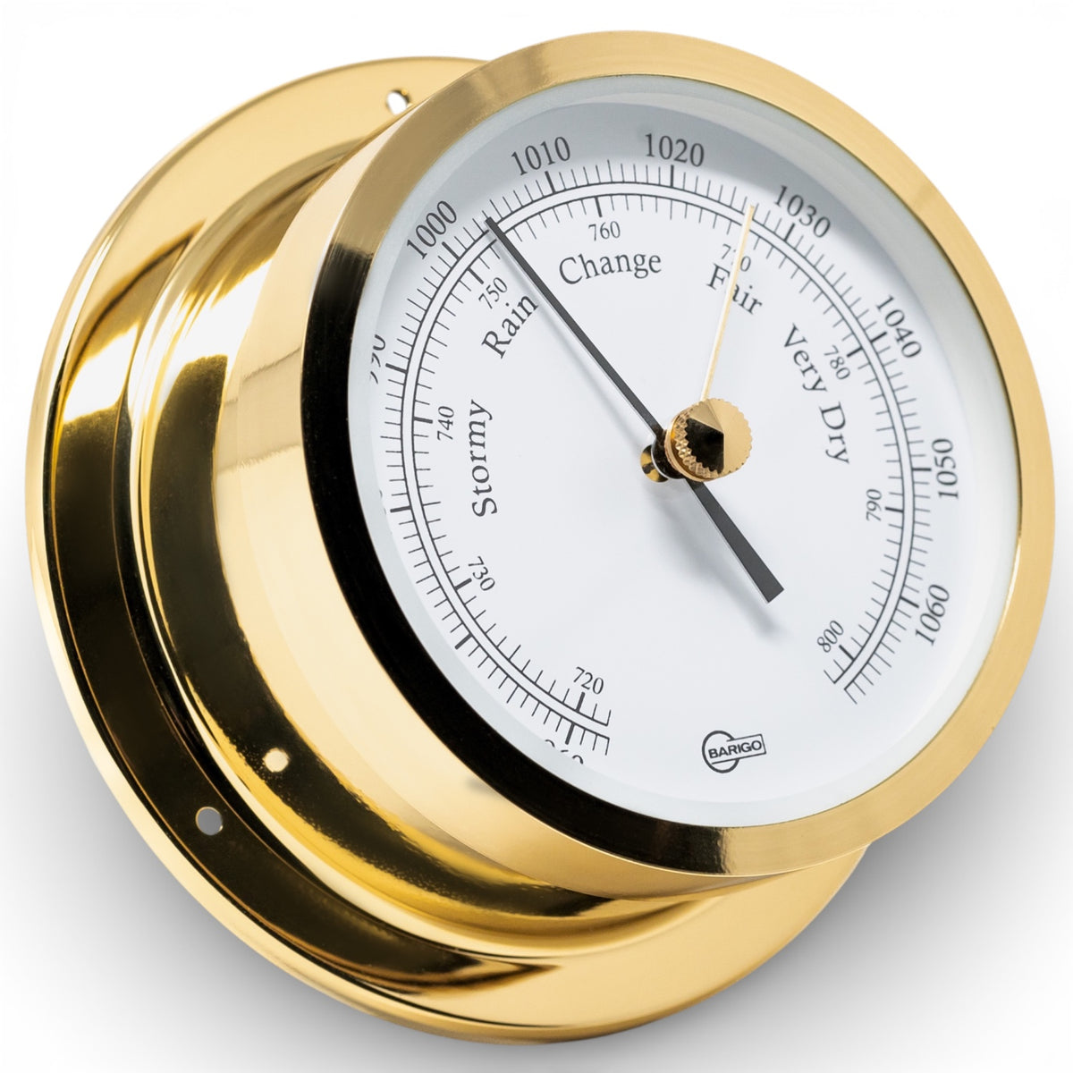 Barigo Star barometer 110 mm – klassiek en nauwkeurig, 1185MS messing 1185CR chroom