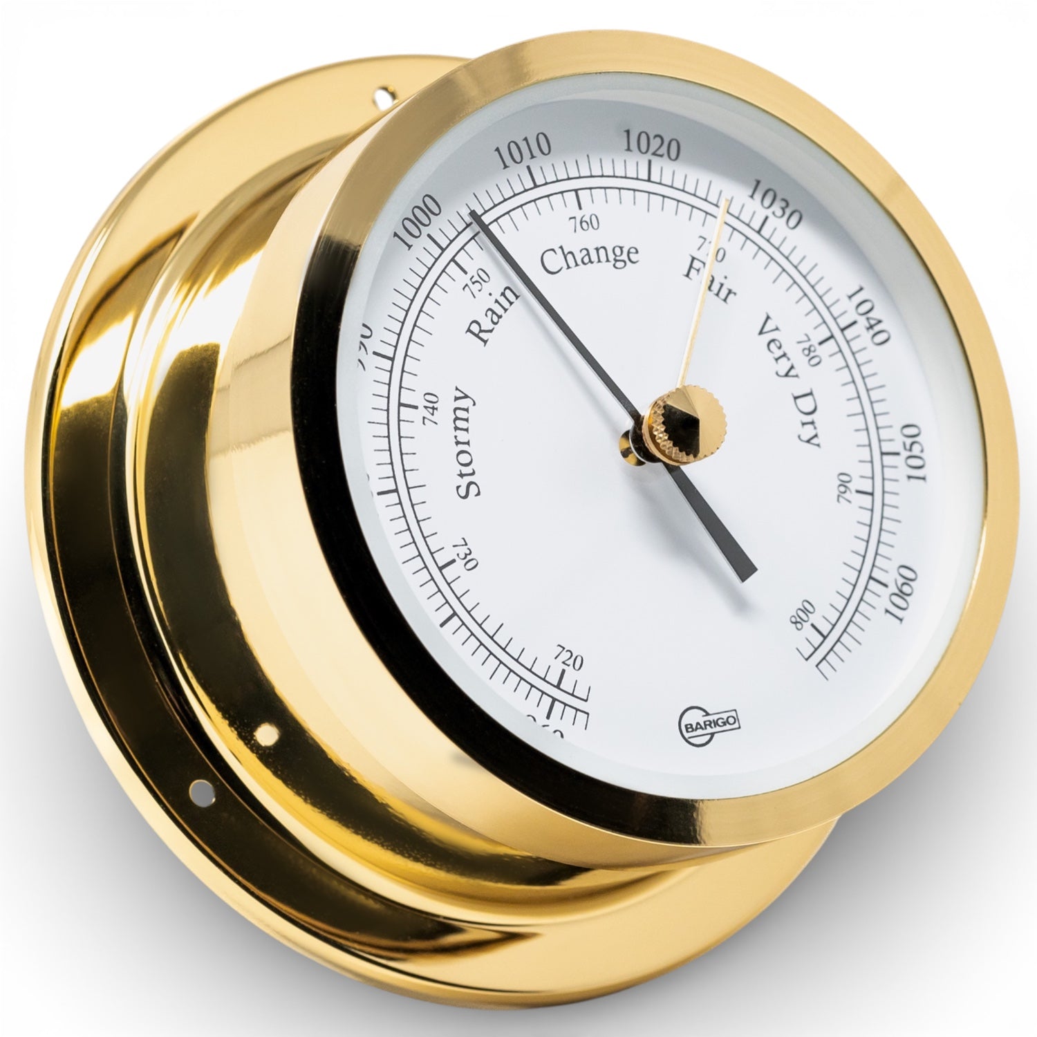 Barigo Star barometer 110 mm – klassiek en nauwkeurig, 1185MS messing 1185CR chroom