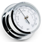 Barigo Star chroom barometer met Arabische witte wijzerplaat ø110 mm 1185CR 