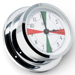 Barigo_Star_scheepsklok_chrome_quartz_110_mm_radioroom met groen en rode sectoren