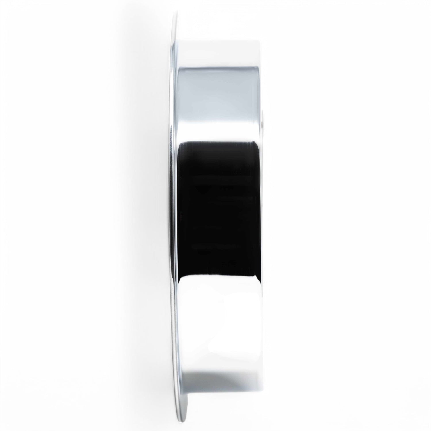 Barigo Viking clinometer in chroom kleur, witte wijzerplaat met heldere zwarte cijfers en wijzer zij aanzicht
