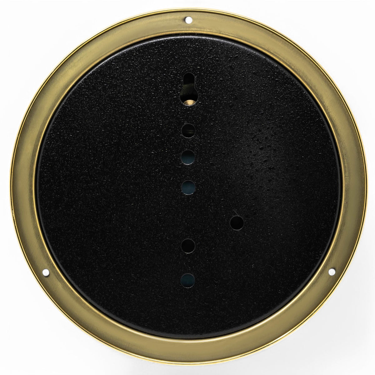 Barigo Viking clinometer in messing kleur, witte wijzerplaat met heldere zwarte cijfers en wijzer achterkant