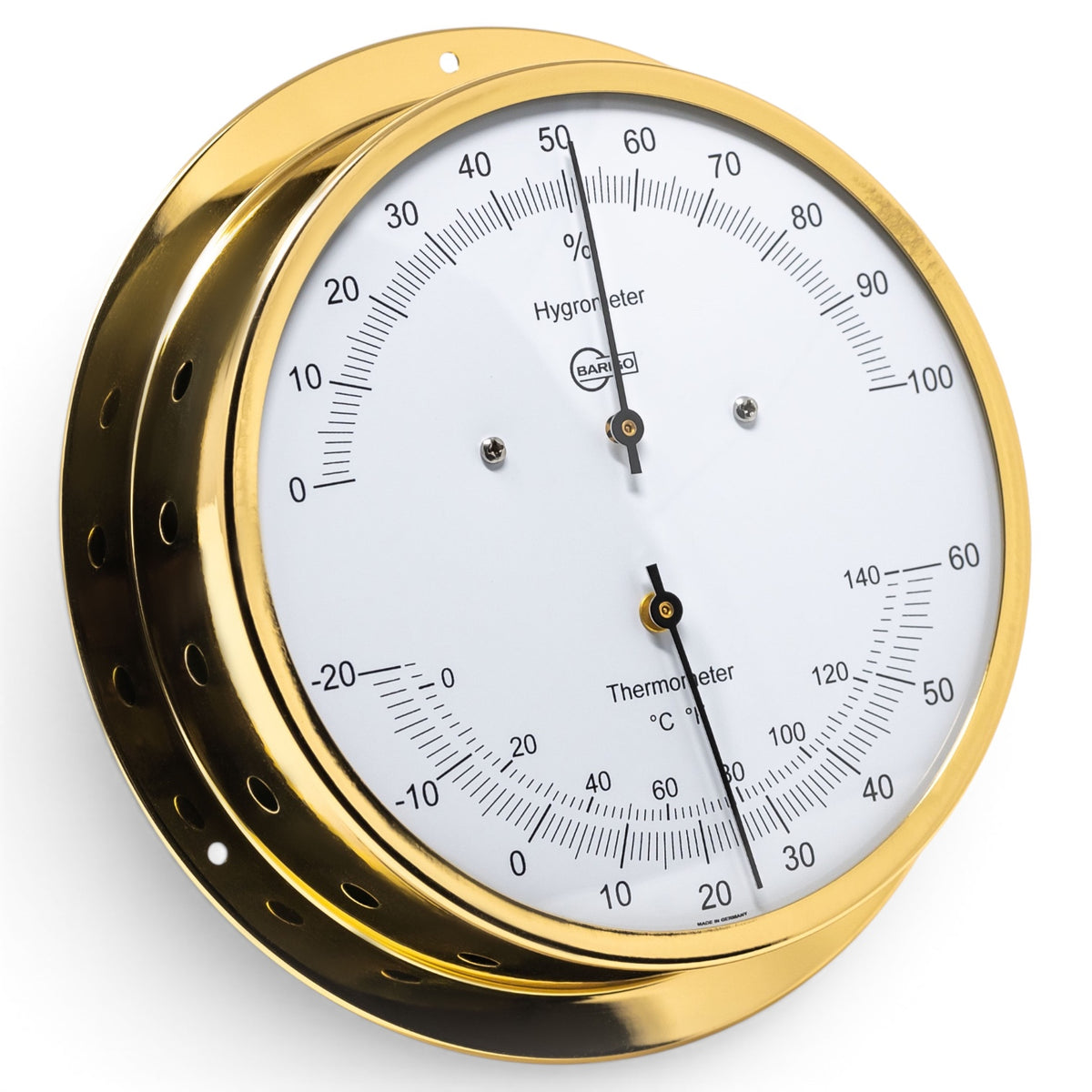 Barigo Viking Thermo hygrometer chroom ø 155mm 930MS