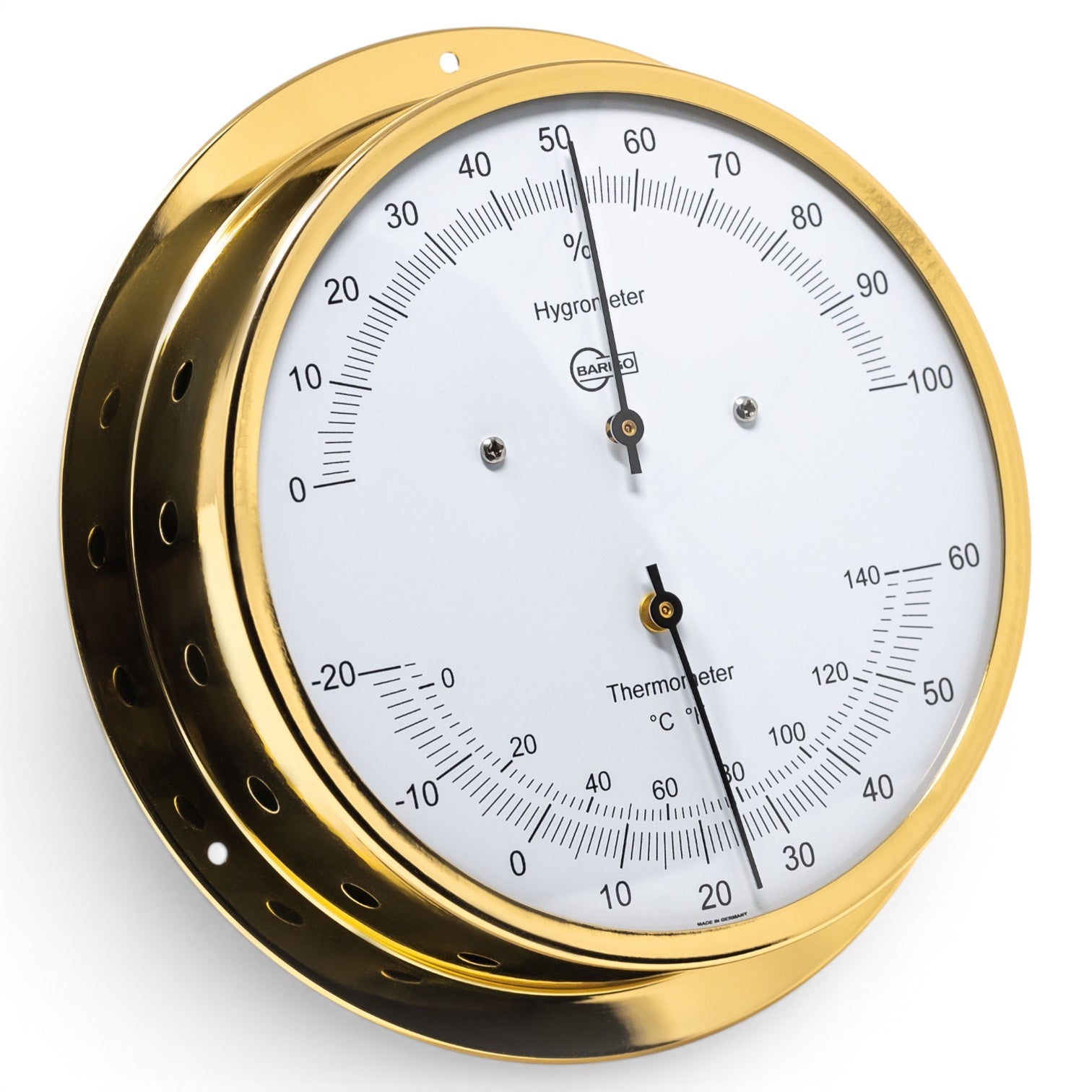 Barigo Viking Thermo hygrometer chroom ø 155mm 930MS