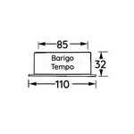 Barigo_tempo_tekening met afmetingen vooraanzicht