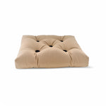 Bootkussen beige met zwarte knopen enkel 5928
