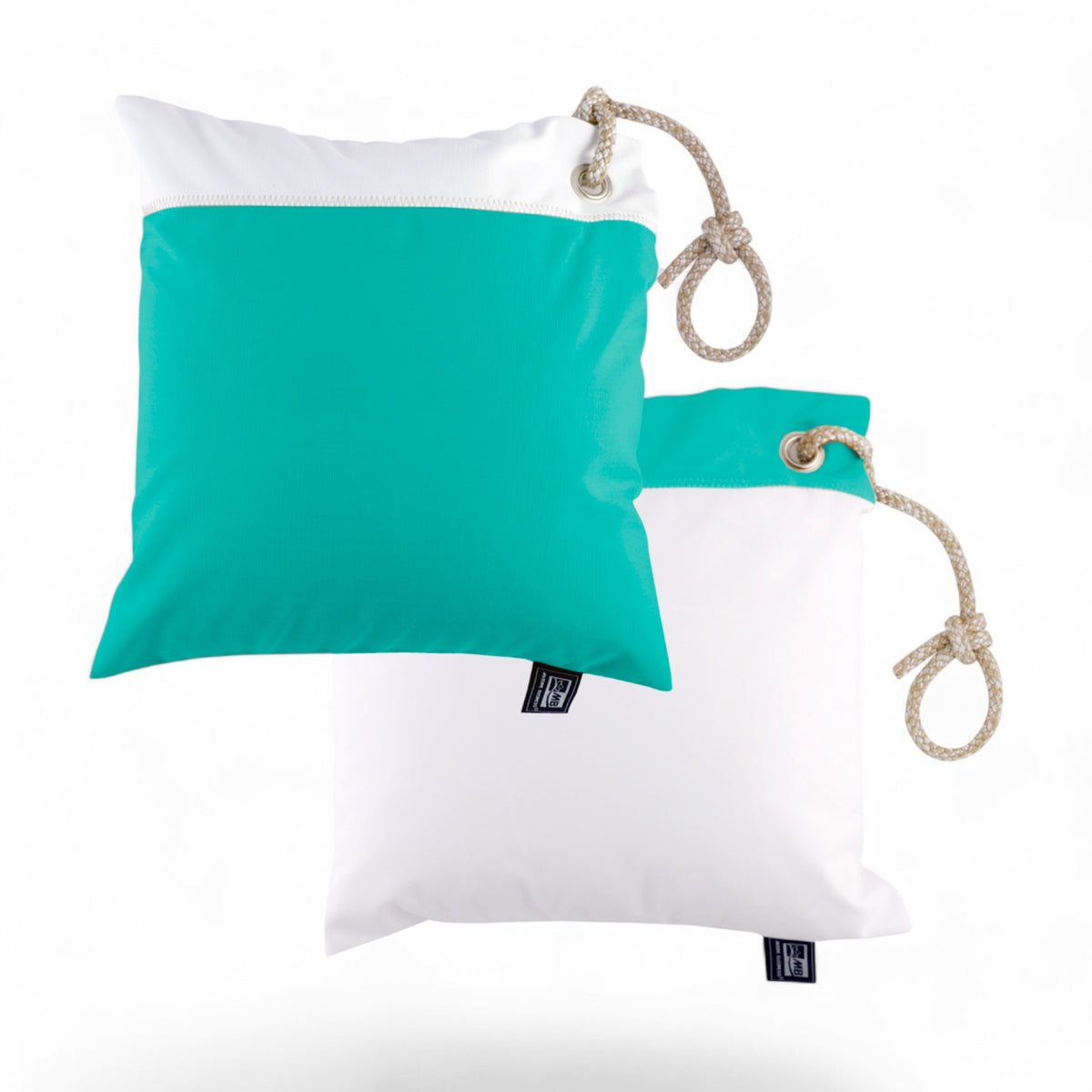 Bootkussen luxe Windproof set van twee in kleur acqua wit Marine Business 46536