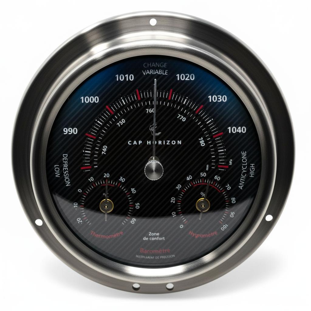 Cap Horizon racing weather station from the front