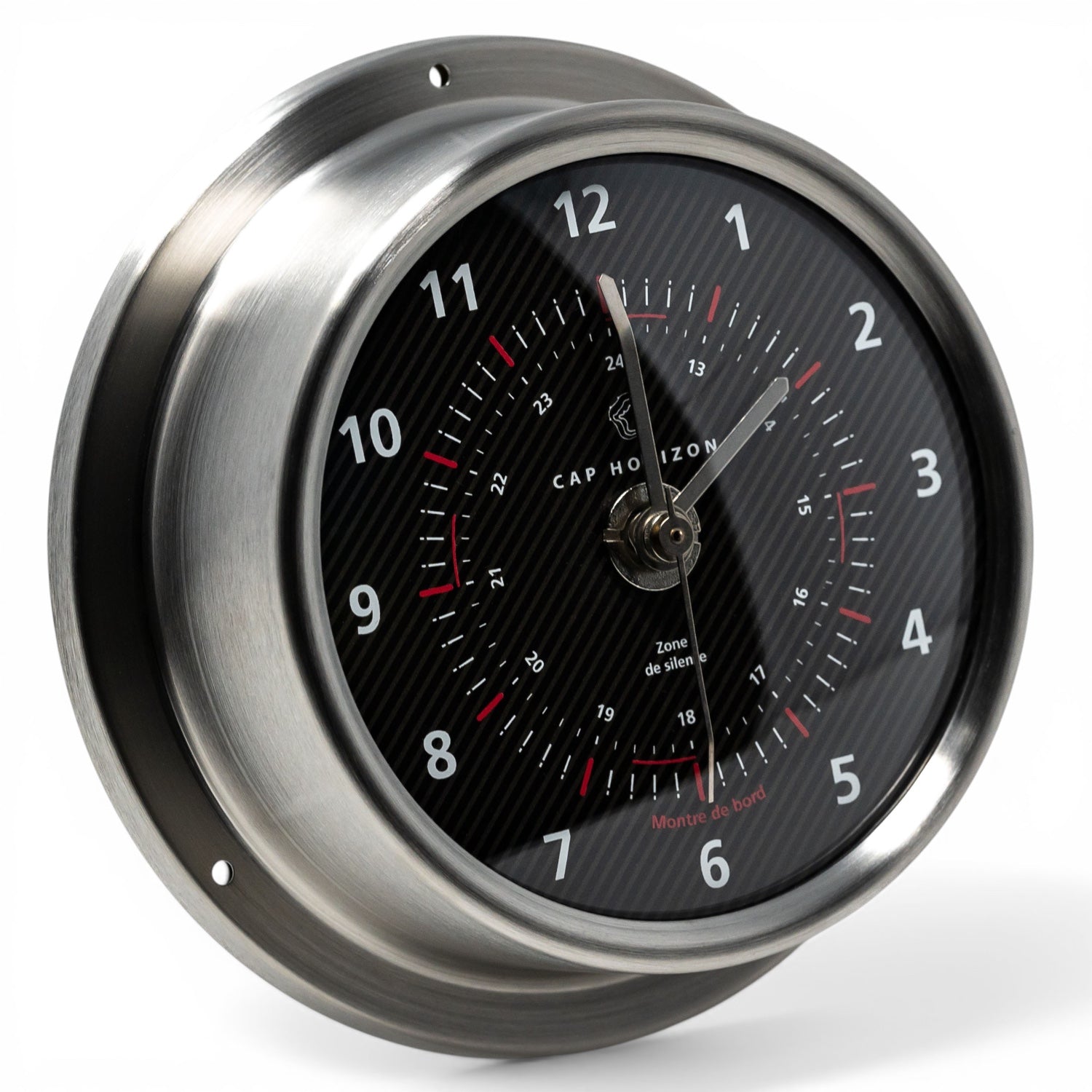Cap Horizon Racing scheepsklok - quartz, RVS met zwart wijzerplaat 110–125 mm