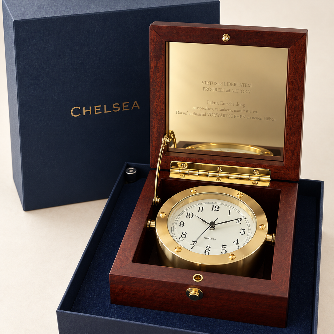 Chelsea boardroom klok met doos