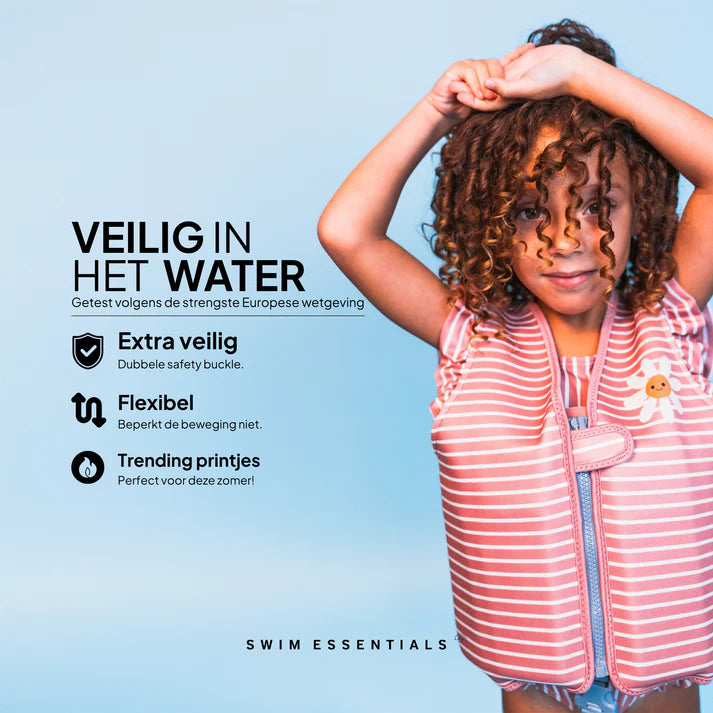 Daisy Flower | Rood/Wit Gestreept Zwemvest 3–6 jaar flyer