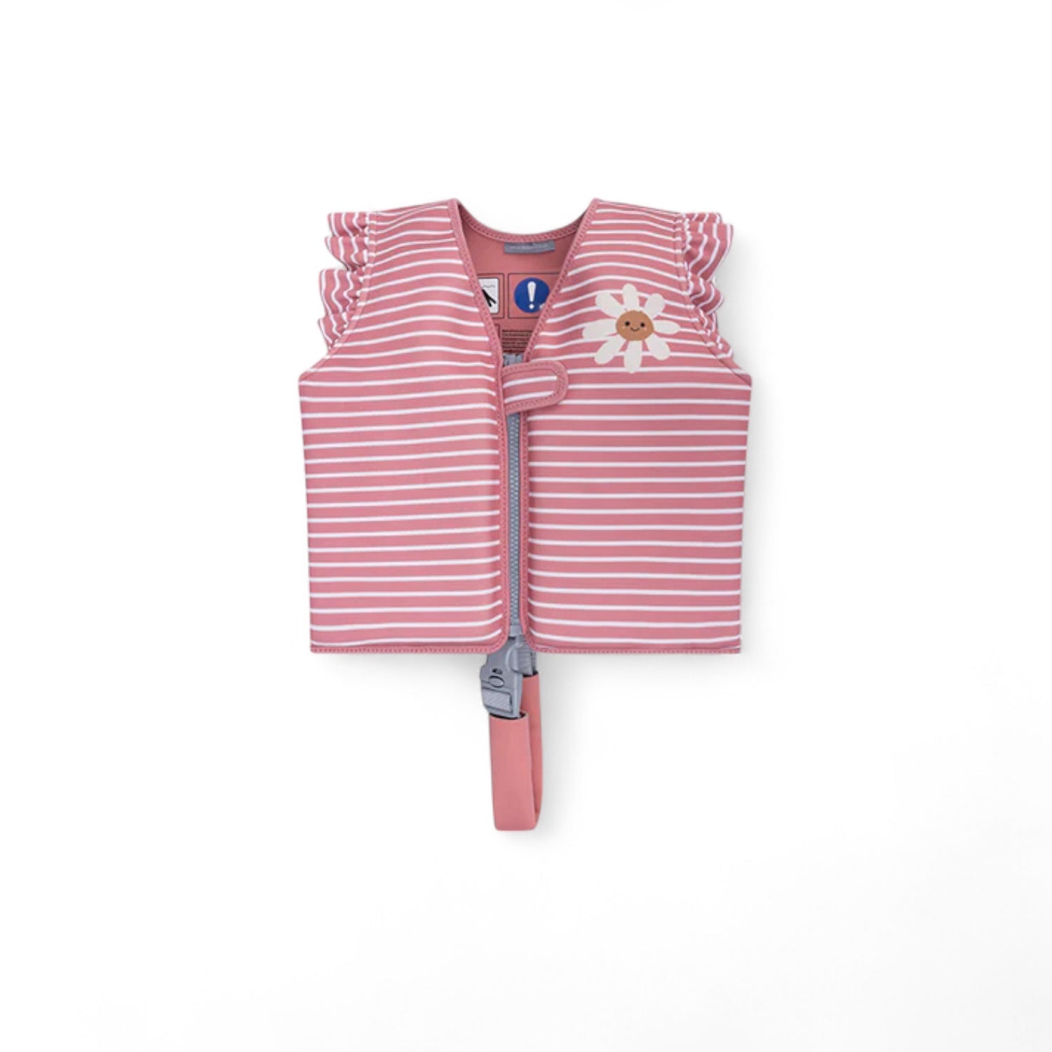 Daisy Flower | Rood/Wit Gestreept Zwemvest 3–6 jaar voorkant