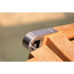 Deckchair Steamer - teakhout, inklapbaar close up