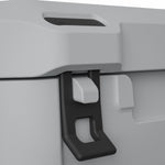 Dometic CI 15 koelbox 15L – passief, voor boot & outdoor, detail in Mist kleur, detailfoto van sluiting