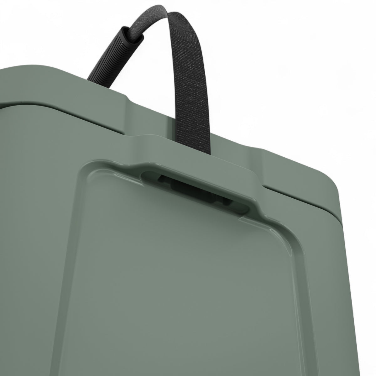 Dometic CI 15 koelbox 15L – passief, voor boot & outdoor, detail in Moss kleur, detailfoto van hengsel