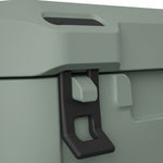 Dometic CI 15 koelbox 15L – passief, voor boot & outdoor, detail in Moss kleur, detailfoto van sluiting