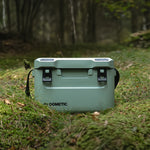 Dometic CI 15 koelbox 15L – passief, voor boot & outdoor, detail in Moss kleur in het gras
