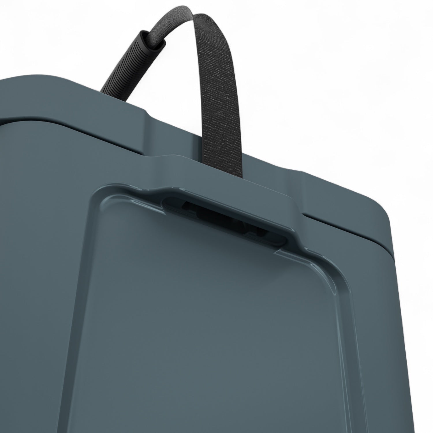 Dometic CI 15 koelbox 15L – passief, voor boot & outdoor, detail in Ocean kleur, detailfoto van hengsel
