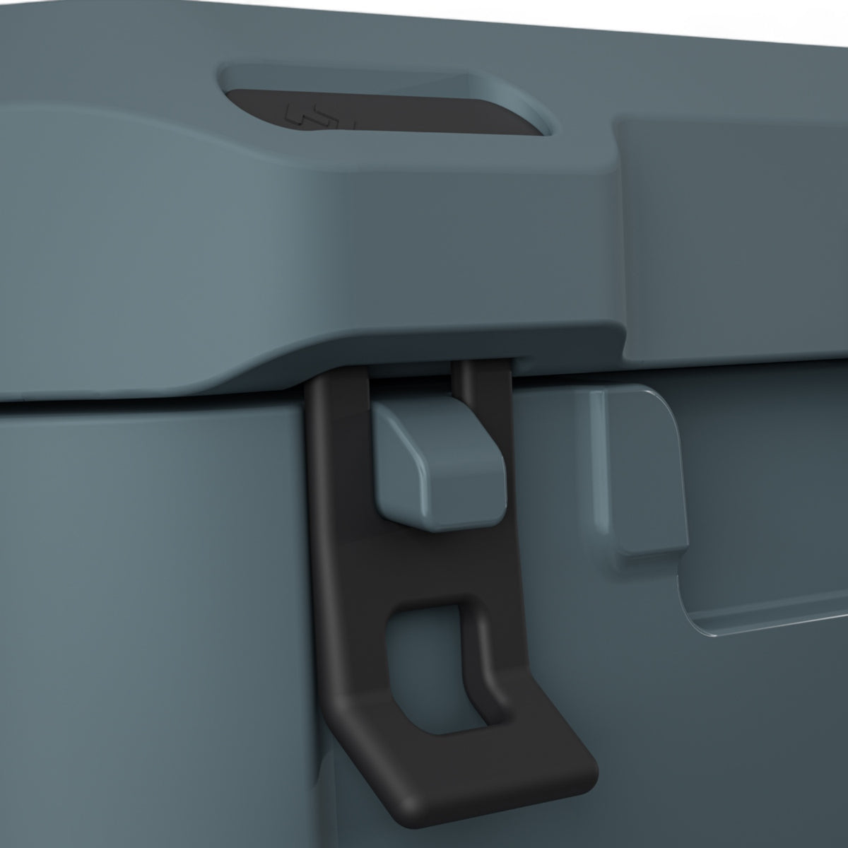 Dometic CI 15 koelbox 15L – passief, voor boot & outdoor, detail in Ocean kleur, detailfoto van sluiting