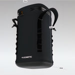 Dometic PSC9 Soft Cooler – compacte waterdichte geopende koeltas in kleur Slate met afmetingen erbij
