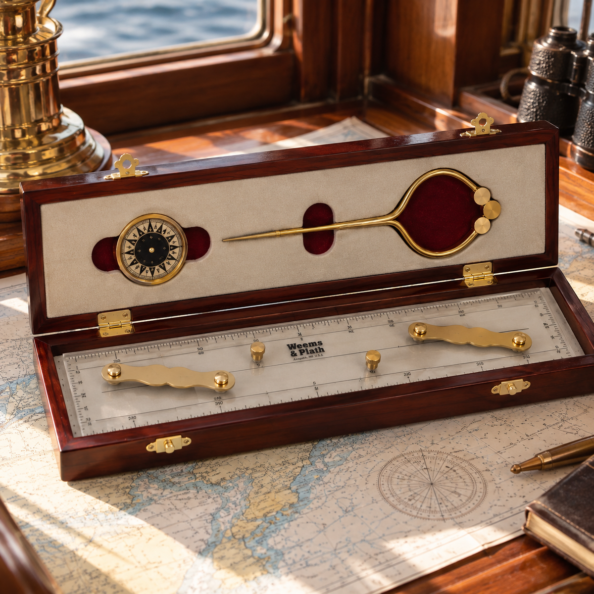 Elegant_Navigation_Set_op_on_a_chart