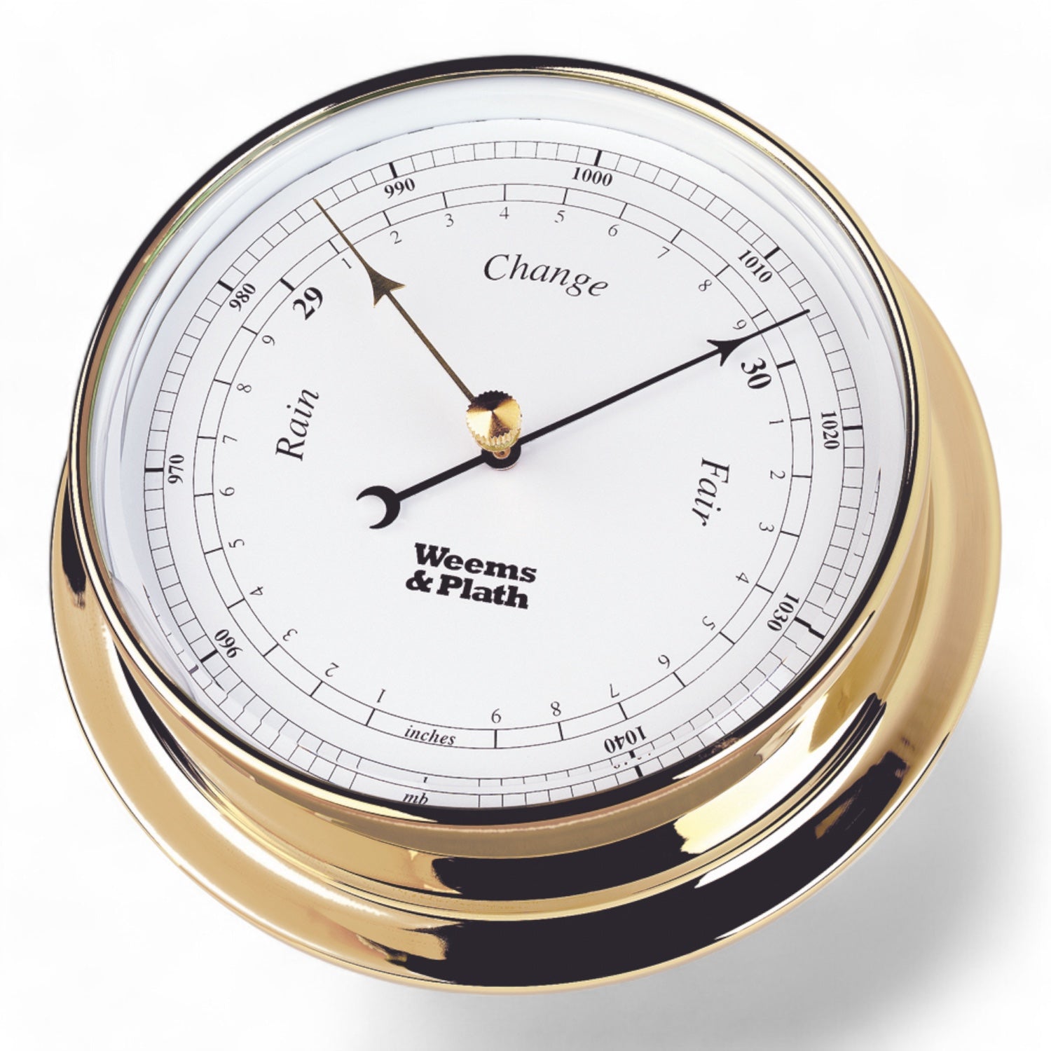 Endurance barometer - stijlvol, onderhoudsvrij, duurzaam messing 230700