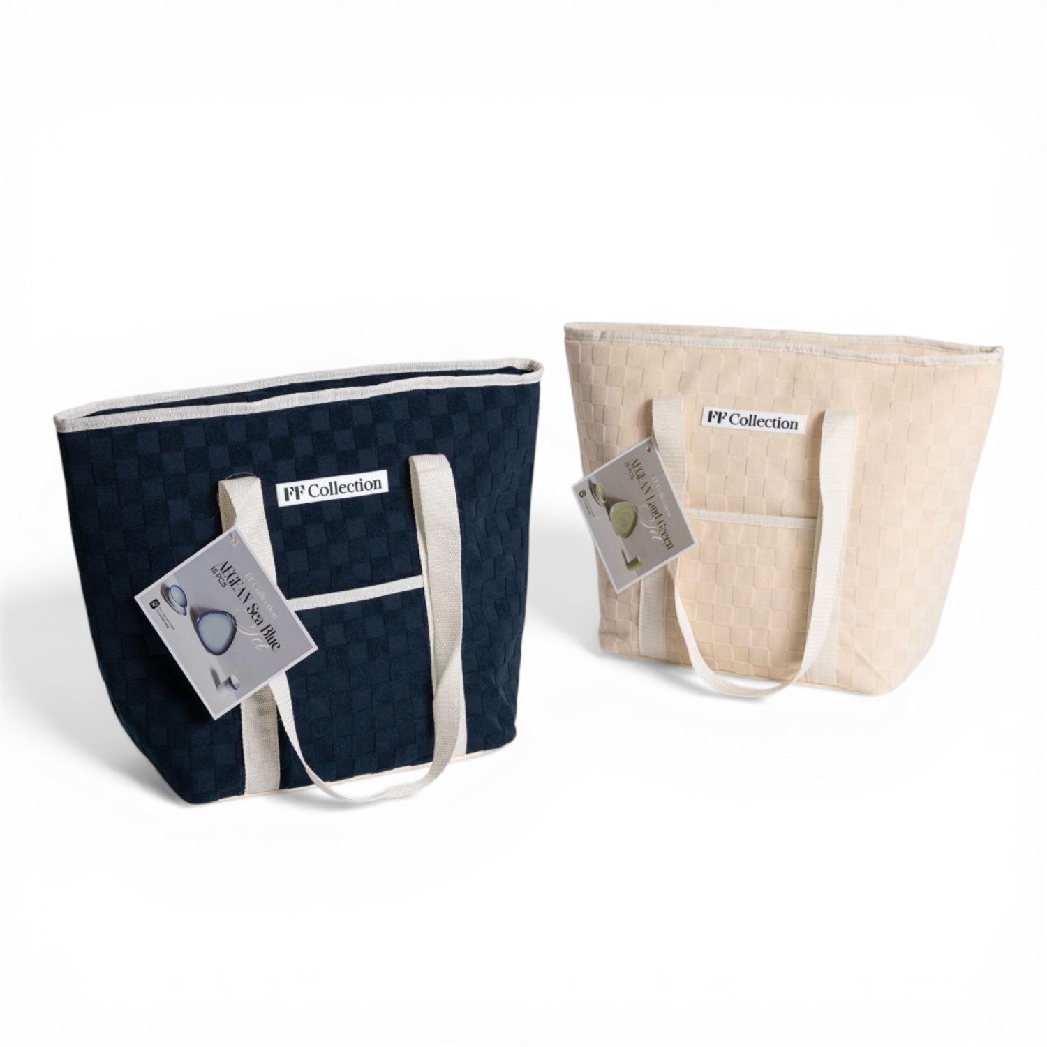 FF Collection Aegean Sea Blue en Aegean Land green koeltassen