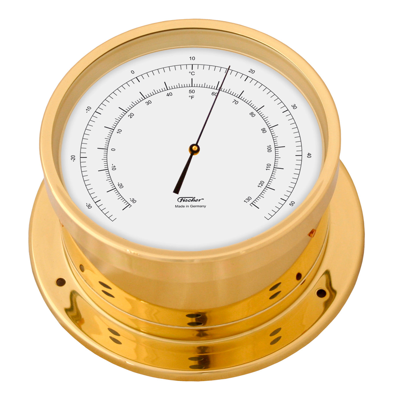 Fischer 103 Nautische Premium Thermometer 165 mm in messing 