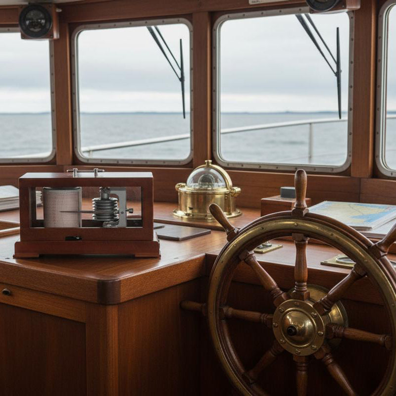 Fischer 207MQ  barograph on a boat