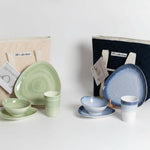 Flamefield Aegean 16-delige melamine servies set anti-slip met koeltas in 2 kleuren
