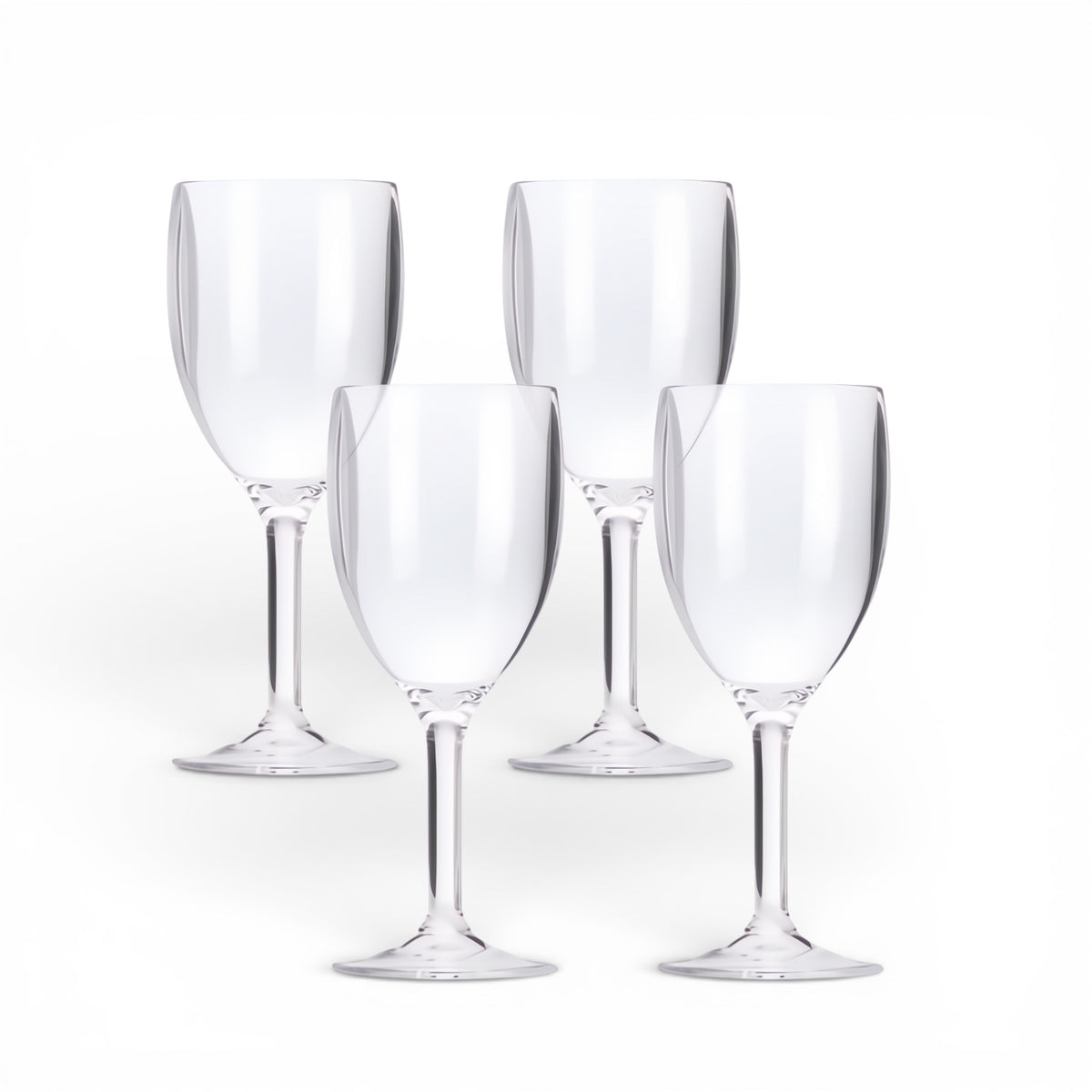 Flamefield Clear series glazen breukbestendig acryl vier stuks