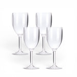 Flamefield Clear series glazen breukbestendig acryl vier stuks