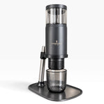 Flamefield Espressomachine zwart met houder 