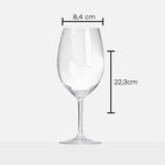 Flamefield Goblet hoog wijnglas met afmetingen SP0952PK