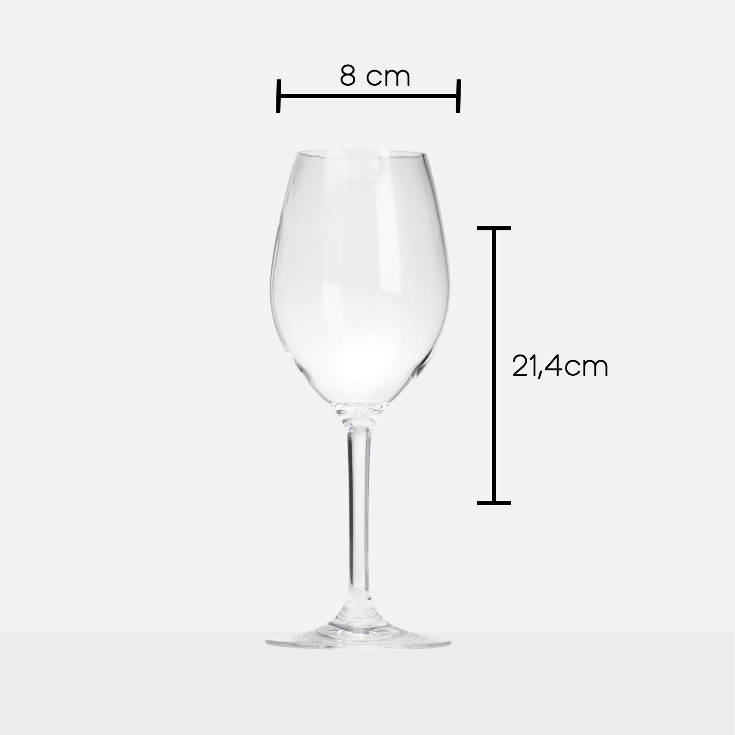 Flamefield Goblet standaard wijnglas met afmetingen SP1665PK
