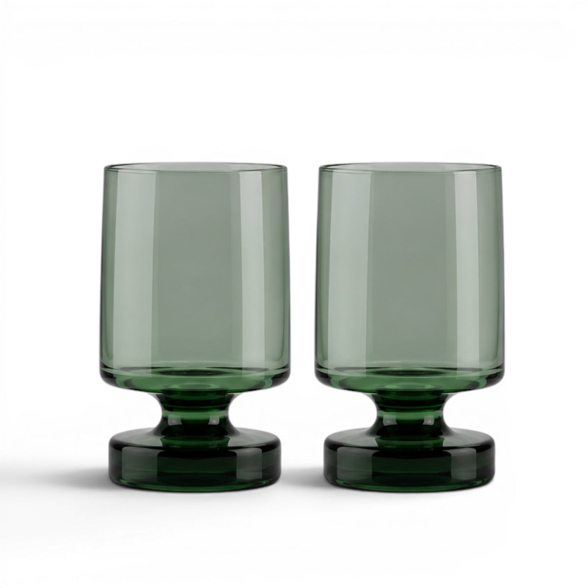 Flamefield Heavy Base drinkglas Tritan in kleur groen 475ml (set van 2)