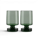 Flamefield Heavy Base drinkglas Tritan in kleur groen 475ml (set van 2)