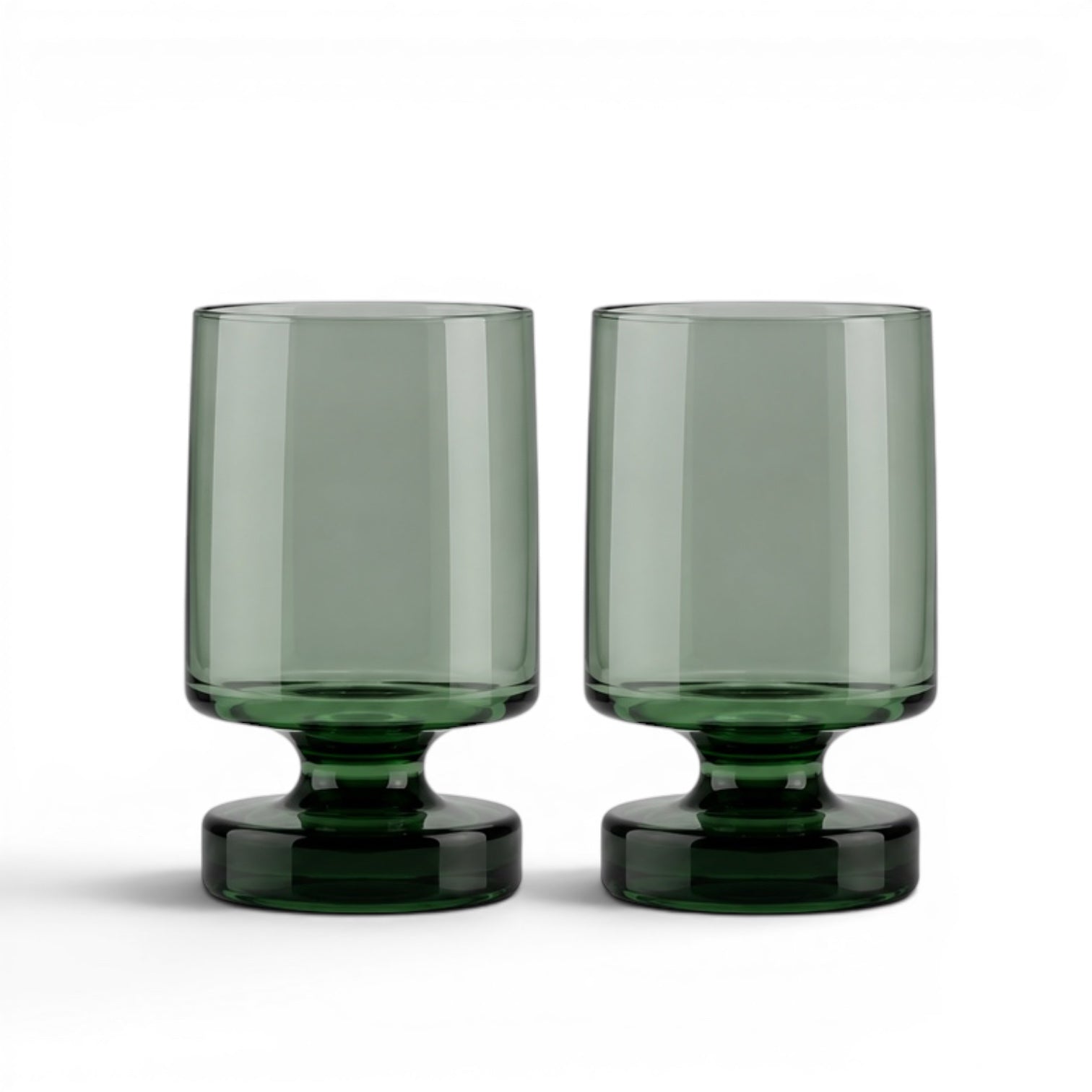 Flamefield Heavy Base drinkglas Tritan in kleur groen 475ml (set van 2)