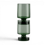 Flamefield Heavy Base drinkglas Tritan in kleur groen opgestapeld set van 2