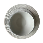Flamefield Ripple Sand RS0112 melamine servies zand, grijs, natuur relief bovenaanzicht