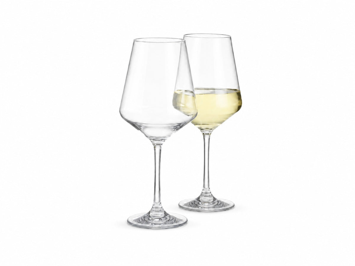 Flamefield Riviera Tritan breukbestendig wijnglas standaard met anti-slip voet, 450ml set van 2